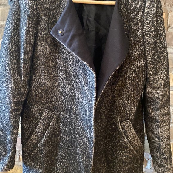 H&M Women's Jacket, Black, Size Med, Menswear style - Picture 2 of 2